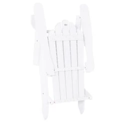 Outsunny Silla Adirondack De Madera Plegable Silla De Jardín Con Reposabrazos Y Respaldo Alto Para Terraza Balcón Exterior Carga Max. 113 Kg 73x73x92 Cm Blanco -Jardin Decoración Shop 003d56eed6862bc2441db847279eee3648fa490a 92747d6b5fd2424ca2ae70e64ca964ca
