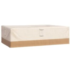 Outsunny Funda Protectora Para Muebles De Jardín 275x208x78 Tela Oxford 600D Impermeable Cubierta Para Sofás Mesas Exterior Con 4 Ventilaciones 5 Asas Y Cordón De Tracción Beige