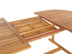 Mesa De Jardín Extensible De Madera De Acacia Clara 160/220 X 100 Cm MAUI -Jardin Decoración Shop 0765514bf29600657b7a2dde94bcdcb986e40306 6bcfc00dfeb74beda1287b163212596e