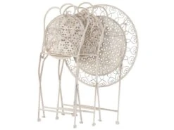 Conjunto De 2 Sillas De Balcón De Metal Beige Claro TRIESTE -Jardin Decoración Shop 0b5041eb167328a73c77f40f3b341d0c2e9b76d5 ddcdaf5e4b494587b201a5ee64dc4b40