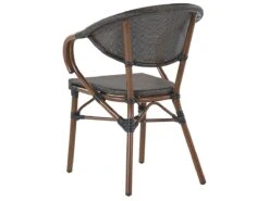 Conjunto De 4 Sillas De Jardín Gris/madera Oscura CASPRI -Jardin Decoración Shop 0b94eb8c73392197e6b4ce452a8a111982fa6bc7 9a10841373a743efa29ed6e5b467e6eb