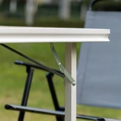 Outsunny Mesa De Camping Plegable Mesa De Picnic Portátil De Aluminio Con Encimera De Madera Y 4 Almohadillas De Pie Multifuncional Para Terraza Jardín Playa 115x85x75 Cm Natural -Jardin Decoración Shop 0ec7175062b3f15b305f7180e5cee74148040870 732c4e378a214aedb92fdbc46e62209e