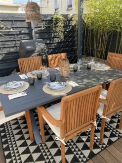 Mesa De Jardín De Metal Gris 200 X 105 Cm CASCAIS -Jardin Decoración Shop 0fa71e8f6af2c69e07e23934cf72234d007208e9 af91faf4de564339893099b59b0823c7
