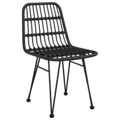 Juego De Comedor De Jardín 5 Piezas Ratán Sintético Negro VidaXL -Jardin Decoración Shop 1093ebb94856c24915b948a177c120e6680792b4 1038f425a1984b8e97b90ed6489a4c66
