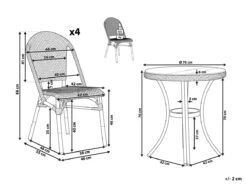 Conjunto De Jardín 4 Plazas Negro/blanco RIFREDDO -Jardin Decoración Shop 163522bb6df9b6f292c51fad7d12ff9aa1f80197 f1d2cba6b0cb4919a438ca89b41661a4