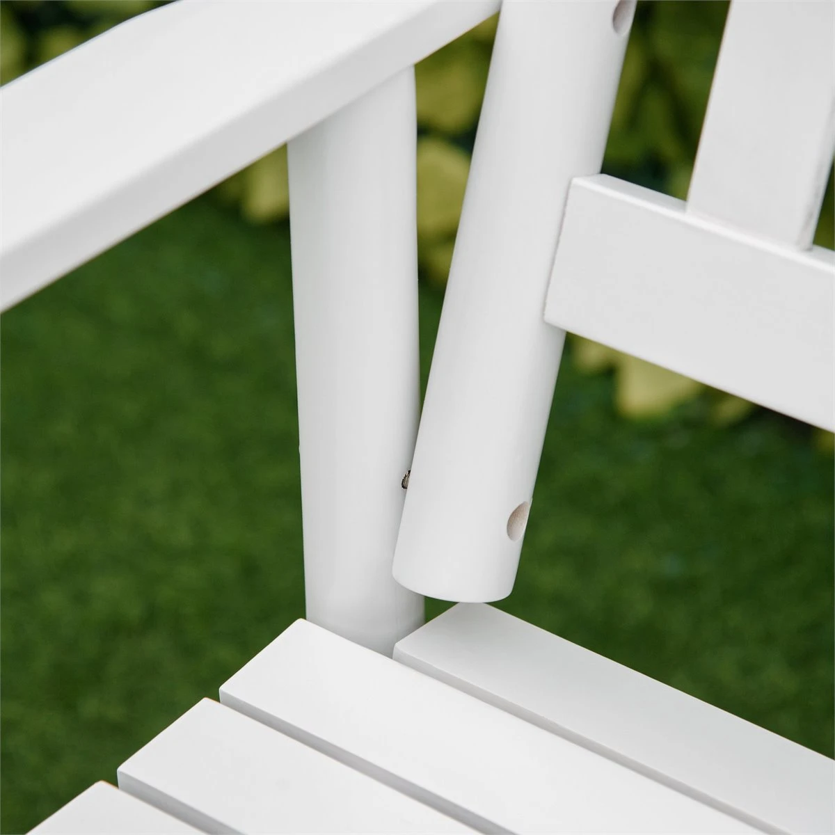 Outsunny Banco Mecedora De Jardín De 2 Plazas Banco Balancín De Madera Con Reposabrazos Y Respaldo De Listones Para Terraza Exterior Carga 250 Kg 125x68,5x102 Cm Blanco 6 Outsunny Banco Mecedora De Jardín De 2 Plazas Banco Balancín De Madera Con Reposabrazos Y Respaldo De Listones Para Terraza Exterior Carga 250 Kg 125x68,5x102 Cm Blanco - Imagen 6