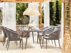Conjunto De 2 Sillas De Jardín Gris LIPARI -Jardin Decoración Shop 1a5dd18fe7c690705d7c80d9a56a6dde60db909c 8dcaea2d63d248d3866899bc9e68a900