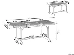 Mesa De Jardín Extensible De Madera De Acacia Clara 160/220 X 100 Cm MAUI -Jardin Decoración Shop 1fb257190d0406f54f96b791e6837e85b128a7d3 01622e2848f54de39cd73d23649b94c0