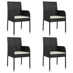 Set De Muebles Jardín 5 Pzas Con Cojines Ratán Sintético Negro VidaXL -Jardin Decoración Shop 2167085699c16ce49ca6203f28fd8d36fd5b5372 8087e0007af14d45ab75ccc6081d14c9