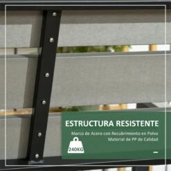Outsunny Banco De Jardín De 2 Plazas De Plástico Banco Para Exterior Con Respaldo Reposabrazos Y Marco De Acero Para Terraza Balcón Porche Carga 240 Kg 122x65x92 Cm Gris 14 Outsunny Banco De Jardín De 2 Plazas De Plástico Banco Para Exterior Con Respaldo Reposabrazos Y Marco De Acero Para Terraza Balcón Porche Carga 240 Kg 122x65x92 Cm Gris -Jardin Decoración Shop 2232238cba8e201ee68a5e757c0ad2d98fe80f5d e5cce950506244f8b7664c084fed22f6