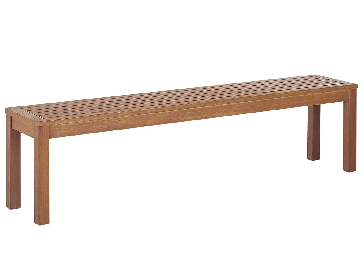 Banco De Jardín Madera Clara 170 Cm MONSANO 4 Banco De Jardín Madera Clara 170 Cm MONSANO - Imagen 4