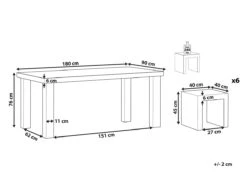 Conjunto De Jardín De Cemento Reforzado Mesa Y 6 Taburetes Gris TARANTO -Jardin Decoración Shop 2366be54930036944083ebb624a9f37d4705ced9 a446eac14c854bd2bc6cd23a10873989
