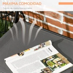 Outsunny Conjunto De Muebles De Jardín 3 Piezas Set De Muebles Exterior Incluye Mesa Con Encimera De Vidrio Templado Y 2 Sillones Plegable Con Respaldo Y Asiento De Texteline Gris 13 Outsunny Conjunto De Muebles De Jardín 3 Piezas Set De Muebles Exterior Incluye Mesa Con Encimera De Vidrio Templado Y 2 Sillones Plegable Con Respaldo Y Asiento De Texteline Gris -Jardin Decoración Shop 2594167e97bb09d5426824c58c64384edb223945 e138f6b55ed04a03bf5bbbd381a8bc4b