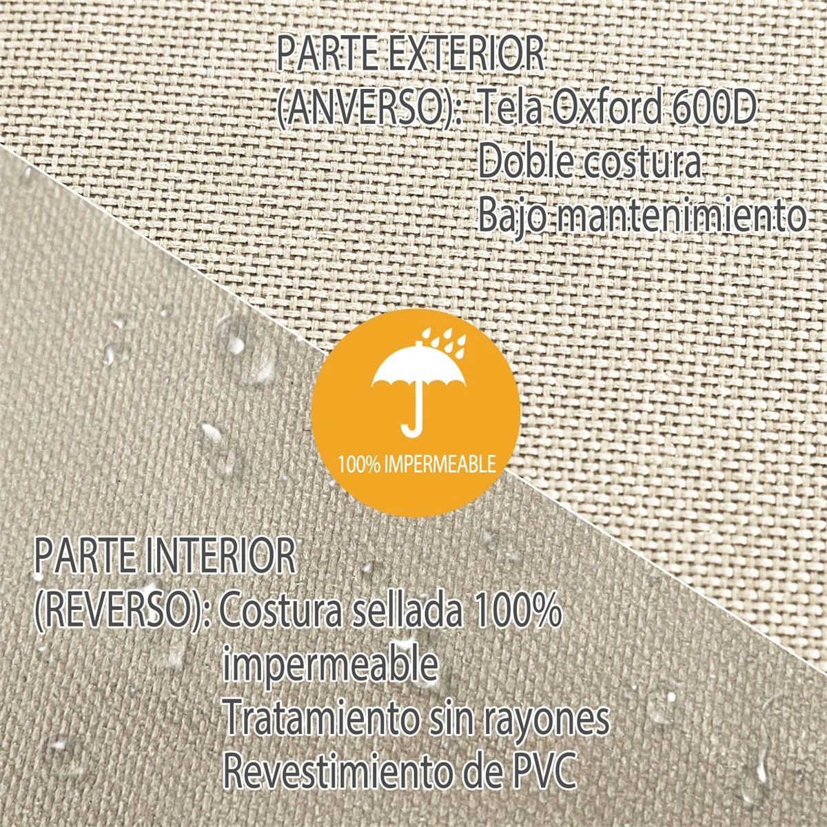 Outsunny Funda Protectora Para Banco 2-3 Plaza Cubierta De Muebles Impermeable Exterior Jardín Protección Contra Lluvia Y Sol 152x87x59/79cm 600D Tela Oxford 5 Outsunny Funda Protectora Para Banco 2-3 Plaza Cubierta De Muebles Impermeable Exterior Jardín Protección Contra Lluvia Y Sol 152x87x59/79cm 600D Tela Oxford - Imagen 5