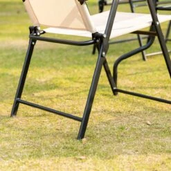 Outsunny Conjunto De Muebles De Jardín Con 4 Sillas Plegables Mesa De Comedor De Vidrio Y Sombrilla Inclinable Protección Del Sol Para Patio Terraza Exterior 80x80x70 Cm Beige -Jardin Decoración Shop 29dd0f92e4230de6257c7d8a272f7454cf67bdf8 814835bc362b4c9e8d9bf6f5eee81446