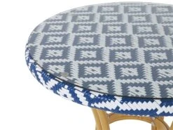 Mesa De Jardín Azul/blanco ø 70 Cm RIFREDDO -Jardin Decoración Shop 2f2f39828041213e67f3f3256cd9dcd9214ad18b 8f0f137ed59640e98749f9e37d5de4e2