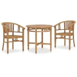 Conjunto De Comedor De Jardín 3 Piezas Madera Maciza De Teca VidaXL -Jardin Decoración Shop 33aa2226b3e74408d4a86f935a892b12f42cdb91 b8ff632a91654488b6936275b7e28164
