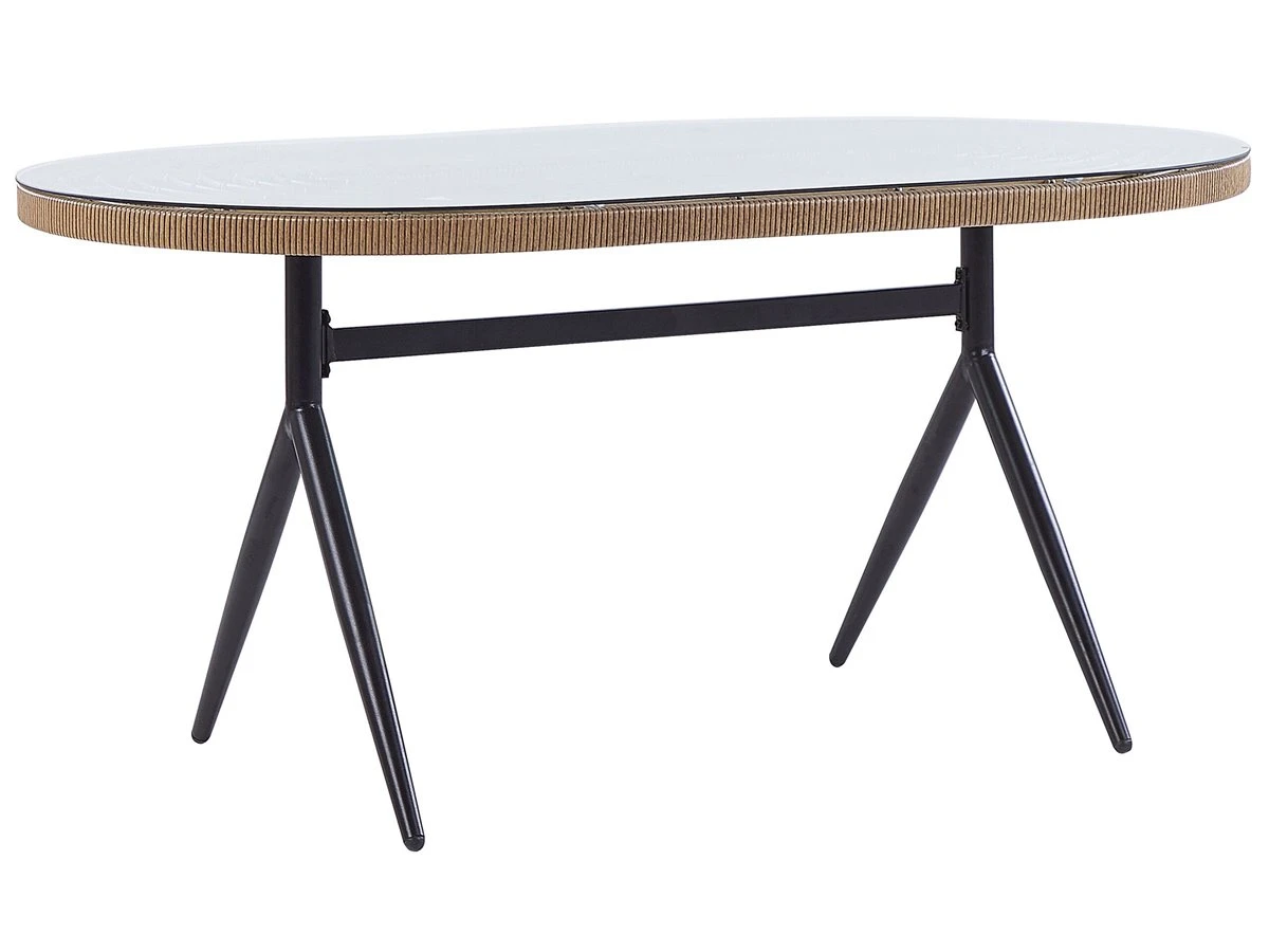 Conjunto De Jardín 6 Plazas De Ratán Beige/natural/negro/rosa ALIANO II 12 Conjunto De Jardín 6 Plazas De Ratán Beige/natural/negro/rosa ALIANO II - Imagen 12