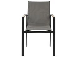 Conjunto De 6 Sillas De Jardín De Metal Negro/gris/madera Clara BUSSETO -Jardin Decoración Shop 3939a9ffcf36e145962ba02292a45112fedfceac bb115231e2a1427181860bed6a72c82b