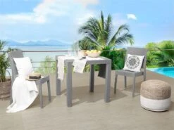 Mesa De Jardín Gris Claro 80 X 80 Cm FOSSANO -Jardin Decoración Shop 3a5dd45ef2791ef27a61ef7fb2cc5673ee128a1f 87a769c06f374b779cbf2631233bb34c