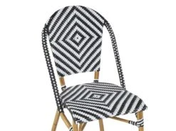 Conjunto De 4 Sillas De Jardín Negro/blanco RIFREDDO -Jardin Decoración Shop 3adfa53fa96f4c2fd578aca4c437fc5849511a04 ba121904bc0f4eeaafbf36f0ded75ac8
