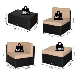 Outsunny Conjunto Muebles De Jardín De Ratán 7 Piezas Mesa Sofás Taburetes Con Cojines Lavables 2xSofá De Esquina 2xSofá 2xTaburete 1xMesa De Centro -Jardin Decoración Shop 3dd570cf227c68094c77005409f1e53dc0c330c7 6bac4630eeb24929a1b42c837094d69e