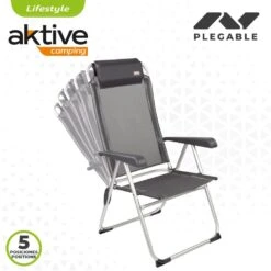 Silla Camping Reclinable Con Cojín Aktive -Jardin Decoración Shop 407eb8e02410900f96d430f572587ffa4d271d8f 6c0a58b8757a4aa89cc7dcd16d02ff39
