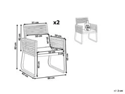 Conjunto De 2 Sillas De Jardín De Metal Negro/madera Clara CANETTO 14 Conjunto De 2 Sillas De Jardín De Metal Negro/madera Clara CANETTO -Jardin Decoración Shop 40b5e3880f092990ec7c65063b0e1a921bc290c9 1375fde001724a5fb9b8152d957062a2