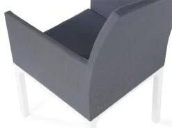 Conjunto De 8 Sillas De Poliéster Gris Oscuro/blanco BACOLI -Jardin Decoración Shop 4246e2b0ee1d96510e4d0cdb702c9c4e53694d34 0435e915fafe45cc8c4d20761dd52a7b