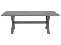 Mesa De Jardín De Metal Gris 200 X 105 Cm CASCAIS -Jardin Decoración Shop 43ef4b3e0bab6914583ef8eeae2044f55aa28bef 52269699eb86491084e9b2cc8ded71bf