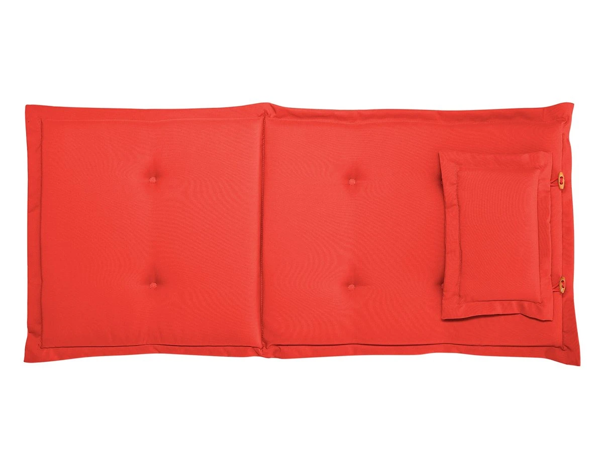 Silla De Jardín De Madera De Acacia Con Cojín Rojo Claro TOSCANA 11 Silla De Jardín De Madera De Acacia Con Cojín Rojo Claro TOSCANA - Imagen 11