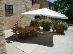 Conjunto De Jardín En Madera/acero Para 6 Personas VIAREGGIO -Jardin Decoración Shop 472c0ab326ae9bc124145c7f408a3500280ad134 cb878804fa84462695ed5890d6dce7a6