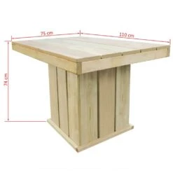 Set De Comedor De Jardín 5 Pzas Madera De Pino Impregnada VidaXL -Jardin Decoración Shop 4735ec335ac9c2652c844d66ec67550b40824b4c 993c39c4f9974e58bba1b677a2eed7be