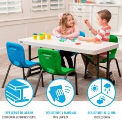 Mesa Plegable Ajustable En Altura LIFETIME 122 X 61 X 61-86 Cm -Jardin Decoración Shop 49444087c7dd12960755fa8863199ad262c43d5e bbee1552340e445da36edaa0b9b77938