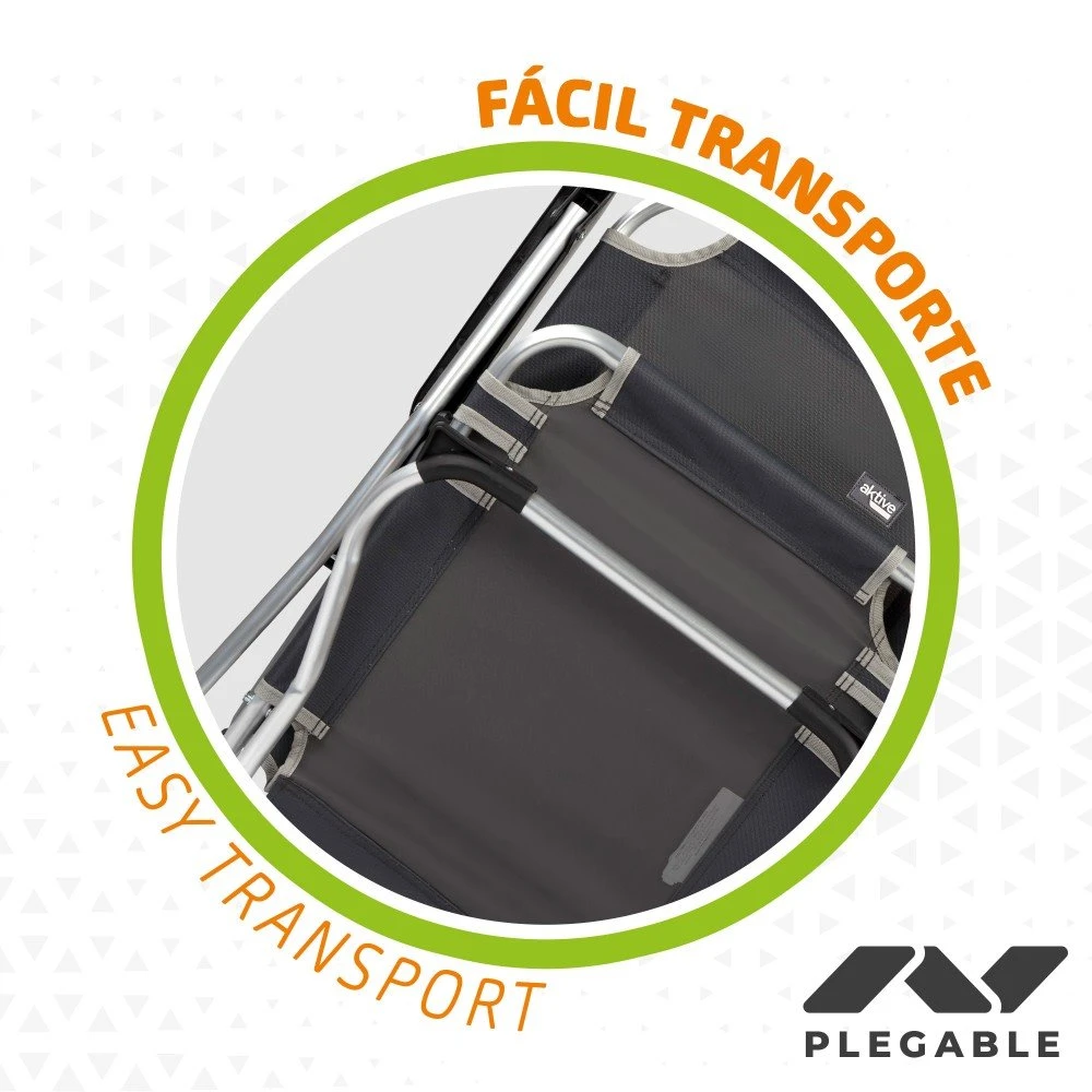 Silla Plegable De Aluminio Fija Aktive 4 Silla Plegable De Aluminio Fija Aktive - Imagen 4