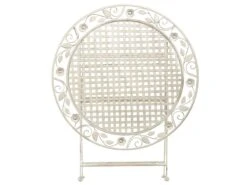 Mesa De Balcón Blanco Crema ø 90 Cm BIVIO -Jardin Decoración Shop 531a8e2a392a36bed89b917890d4926b84758495 e46ddb0342394ec7aedada1f71286bd6
