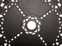 Mesa De Jardín De Metal Marrón Oscuro/beige ⌀ 105 Cm MANFRIA -Jardin Decoración Shop 550a4ac1377ec197d5ae7ec0ee925155abb1c2ba 2accc141cfcf4bb3b7d38f498bef22d2