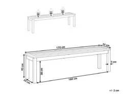 Banco De Jardín Madera Clara 170 Cm MONSANO 9 Banco De Jardín Madera Clara 170 Cm MONSANO -Jardin Decoración Shop 5e0ff2579a4fd22193a882dd4e5401bb1d934591 c837dc92672d440bbe8e88278d368995