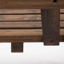 Outsunny Banco De Madera Jardín De 2 Plazas Con Apoyabrazos En Forma De Rueda Para Terraza Patio Balcón 108x66x95 Cm Marrón Rústico -Jardin Decoración Shop 602eef15b7a16deba88b706a2341900435a9c1af eb29e99bb9f144dd9146c57657efc132