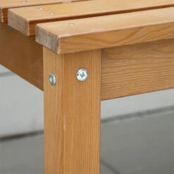 Outsunny Banco De Jardín De 3 Plazas Banco Exterior De Madera Con Respaldo De Listones Para Terraza Patio Balcón Carga 360 Kg 144x60x77 Cm Natural -Jardin Decoración Shop 6b9245f7bb71328520ba7c3fc16d70c954e409da 09e2dfb1b7654fd3bd18ee30e5ac9b33