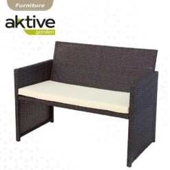 Conjunto Muebles Terraza Ratán 3 Sillones Y 1 Mesa Aktive -Jardin Decoración Shop 6c81493dc94910506c810f141cfb4066ff0c0fee bb236ddeebdb4aed850c447ec5e6e2e0