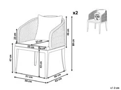 Conjunto De 2 Sillas De Jardín Gris LIPARI -Jardin Decoración Shop 71d786959c4888cdde3c01c82f9b253aa3098253 c65e447165f348f59f0906a5a3be9e6e