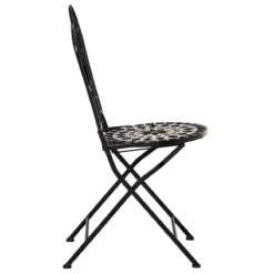 Outsunny Set De 2 Sillas De Jardín Plegables Con Asiento De Mosaico Cerámico Y Marco De Metal Carga 120 Kg Para Bistró Terraza Patio Exterior 40x50x92 Cm Negro -Jardin Decoración Shop 72a620a0ea164941aa92c2005a55012a1b398638 6f1bdd13557c47d0851922eff8182fc1