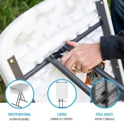 Mesa Auxiliar Plegable Ajustable En Altura LIFETIME 66 X 46 X 61-71 Cm 10 Mesa Auxiliar Plegable Ajustable En Altura LIFETIME 66 X 46 X 61-71 Cm -Jardin Decoración Shop 72ef0939903cbf662fba35bdab2f775d5482635c 67cc0bb13f734cb6ab5b1be274a65ba5