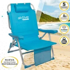 Silla Plegable Con Reposacabezas Aktive 49 X 80 X 58 Cm Azul (2 Unidades) 7 Silla Plegable Con Reposacabezas Aktive 49 X 80 X 58 Cm Azul (2 Unidades) -Jardin Decoración Shop 76d5a0d990fb44ee0824b43178cb7849ae0dc033 721e7995b61842dfbf051ab272d16470