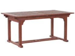 Mesa De Jardín De Madera De Acacia Oscura/rojo Oscuro 160/220 X 90 Cm TOSCANA -Jardin Decoración Shop 7a9ac4a73d301c4a9bab7689ea9e052ebe886f59 118a237d1a3e49feac5f9d5c62cdd251