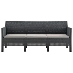 Set De Muebles Jardín 3 Piezas Cojines PP Ratán Gris Antracita VidaXL -Jardin Decoración Shop 7c76fc9ea02eadd1149752bd214e2ee341b40a59 1cfc1d37ce5f432fa8d43bddf777ff59