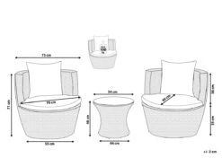 Conjunto De Jardín En Ratán Gris CAPRI -Jardin Decoración Shop 804a883c89338edc2e2495dbd87d518f765a7e00 61ee7da9c54b4a93961ca8538993fe65
