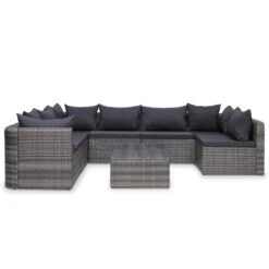 Set De Muebles De Jardín 9 Pzas Ratán Sintético Y Cojines Gris VidaXL -Jardin Decoración Shop 804c7a3cae12713804d1fde9111156694fbacd22 2b69952d8a29485784d25f764de2d7ff