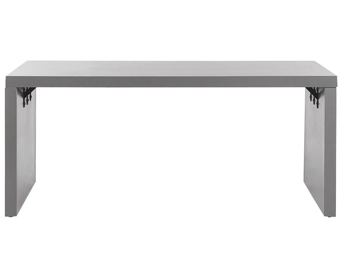 Conjunto De Jardín De Cemento Reforzado Mesa Y 2 Bancos En Forma De U Gris TARANTO 5 Conjunto De Jardín De Cemento Reforzado Mesa Y 2 Bancos En Forma De U Gris TARANTO - Imagen 5